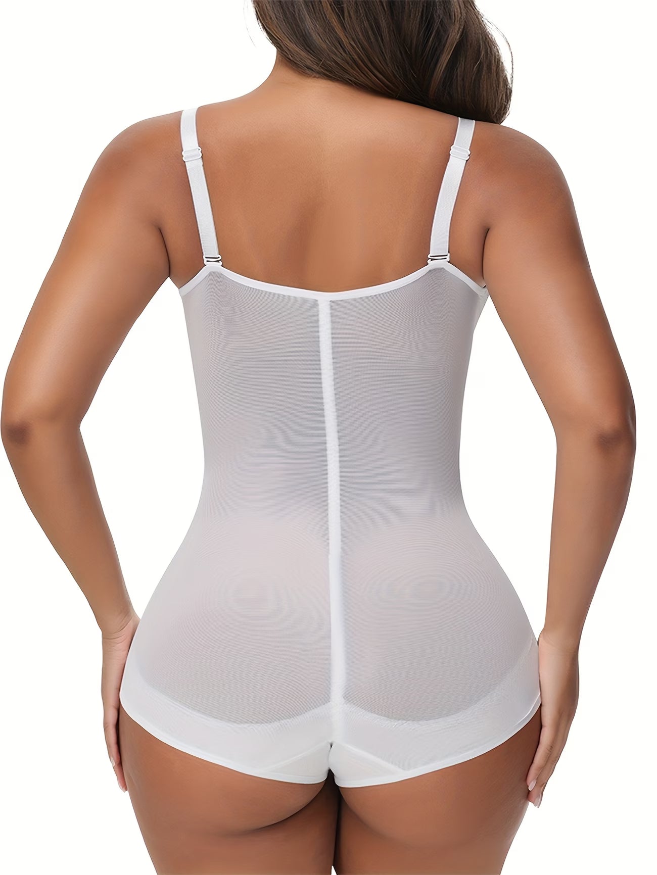 Body Gainant en Dentelle Florale Col en V