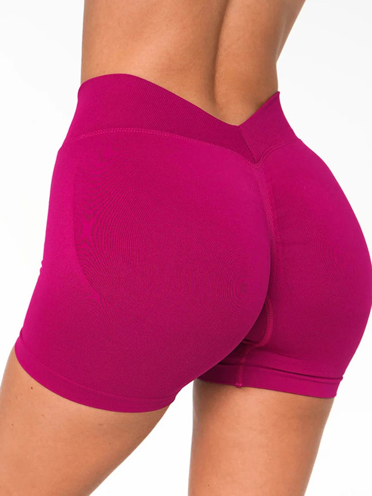 Short de Sport Sans Couture Taille en V Fitness