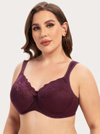 Soutien-gorge Minimiseur en Dentelle Couverture Complète