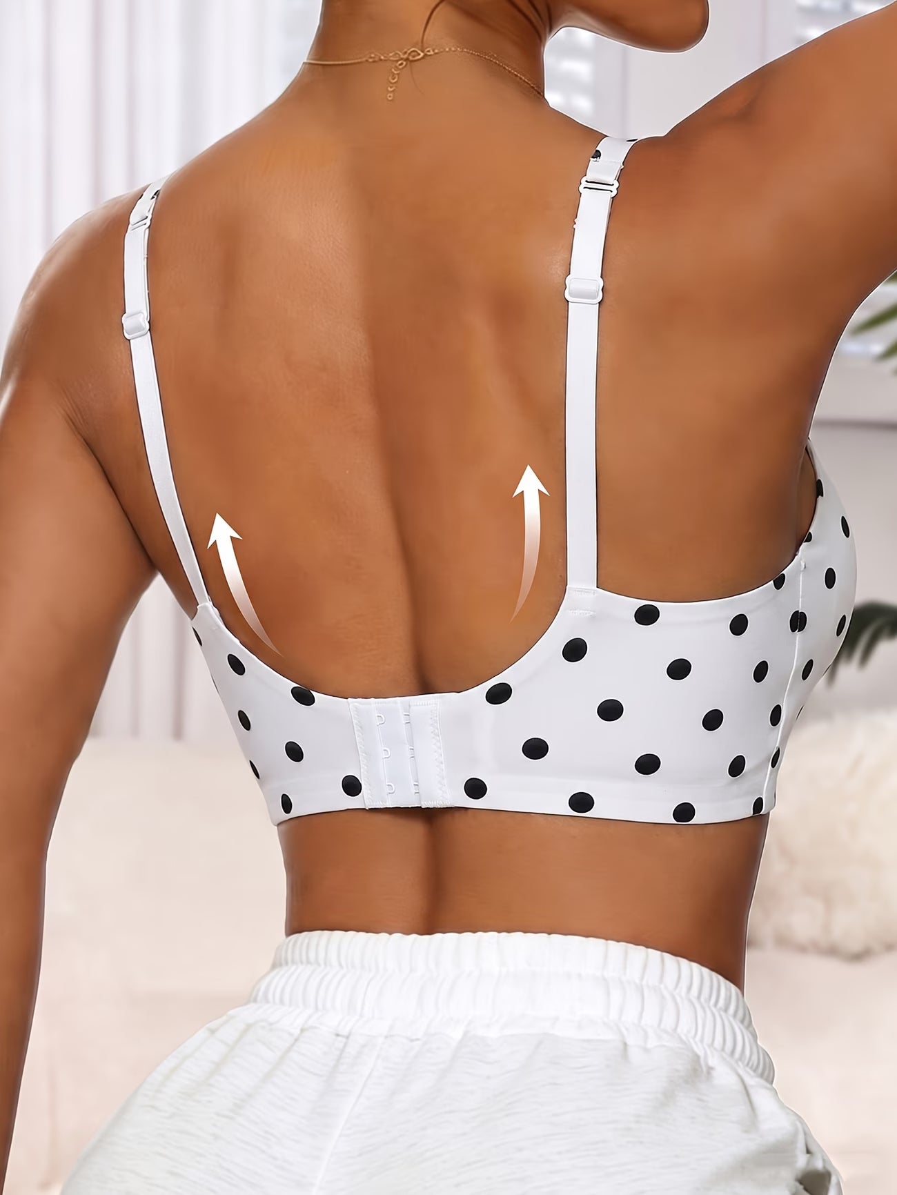 Soutien-gorge Silicone à Pois Décolleté V