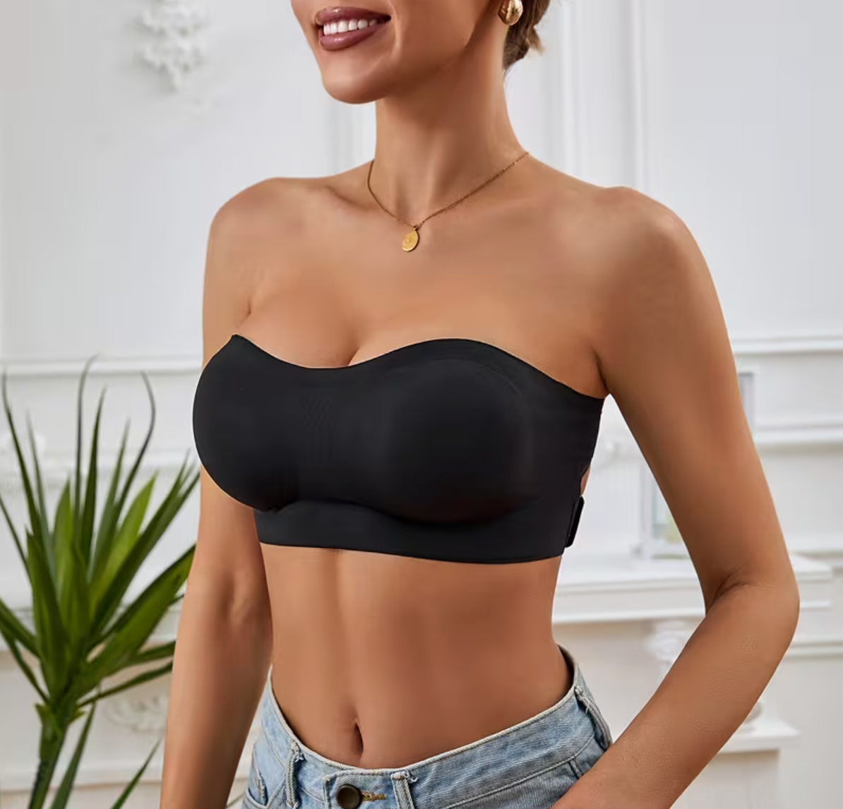 Bandeau Sans Bretelles avec Attache Latérale, Lot de 3