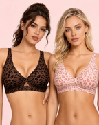 Soutien-gorge Léopard Sans Armatures à Maintien Doux