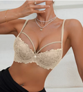 Soutien-gorge Push-Up en Dentelle Nœud Décoratif