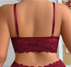 Soutien-gorge Push-Up Grande Taille en Dentelle Fleurie
