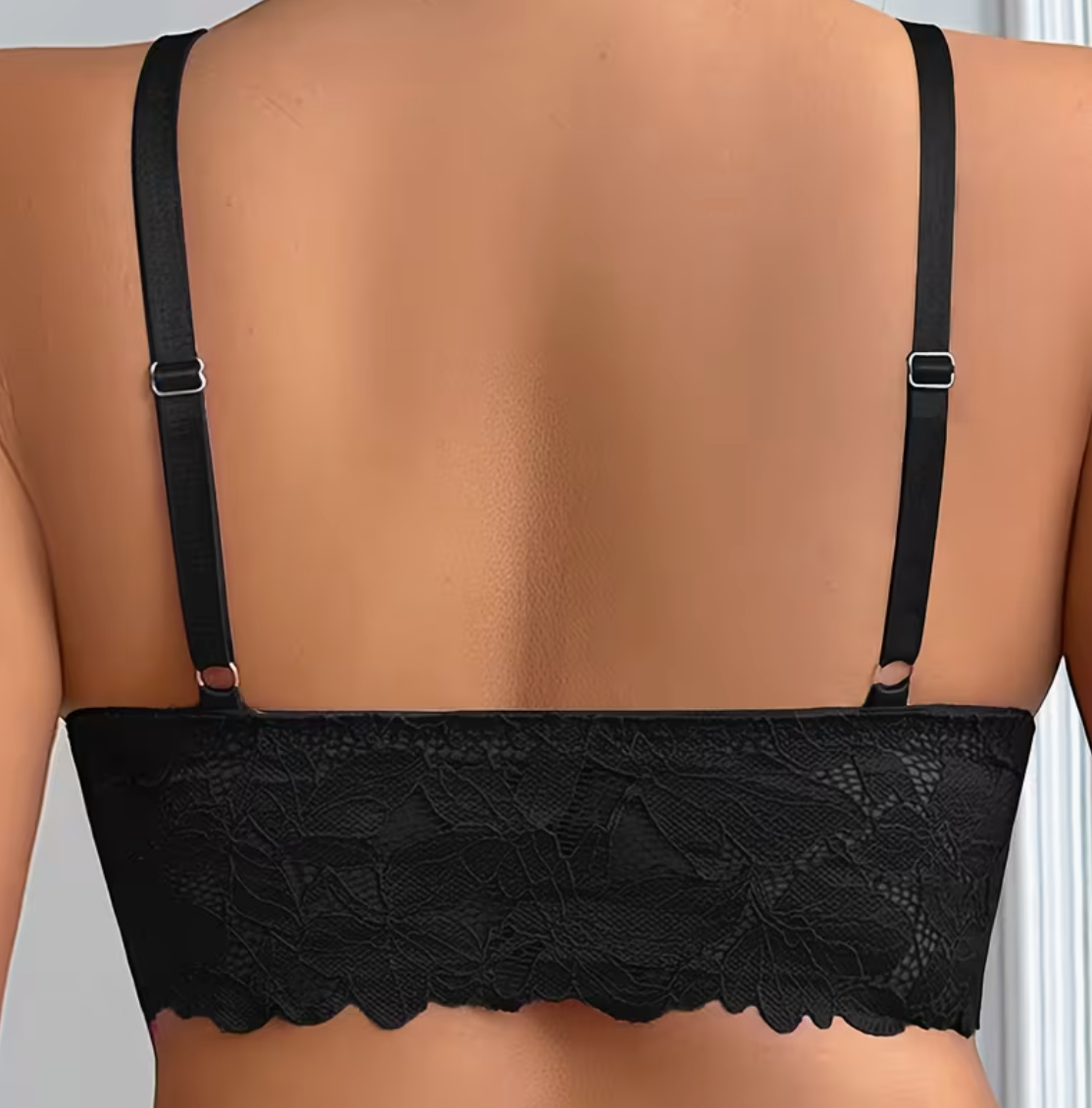 Soutien-gorge Push-Up Grande Taille en Dentelle Fleurie
