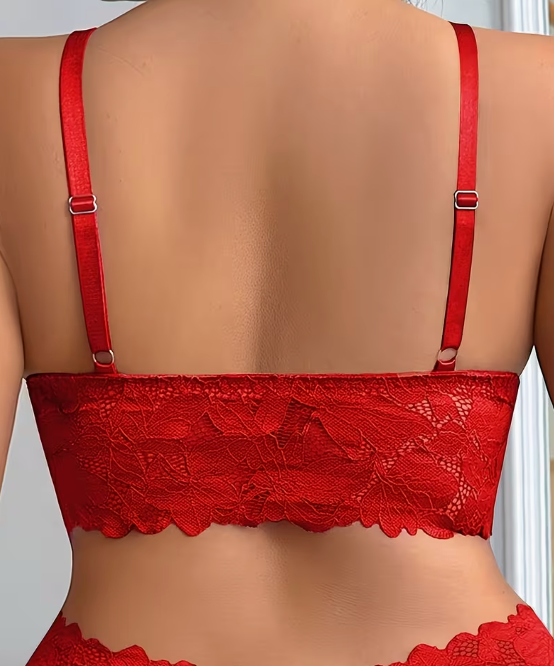 Soutien-gorge Push-Up Grande Taille en Dentelle Fleurie