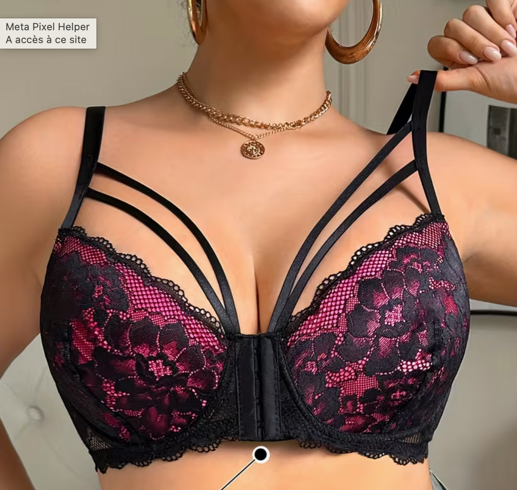 Soutien-gorge Push-Up Grande Taille Sans Couture Fermeture Avant