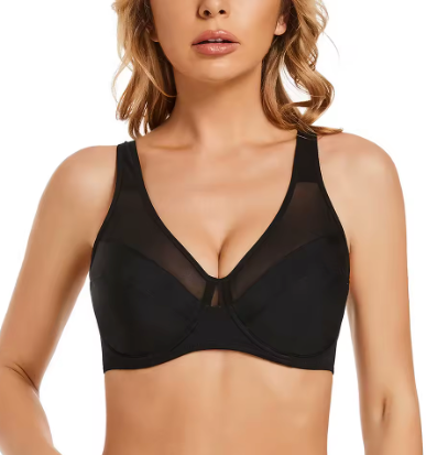 Soutien-gorge Minimiseur Grande Taille Noir et Champagne
