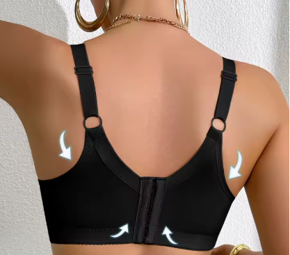 Soutien-gorge Minimiseur Push-Up en Dentelle Fleurie