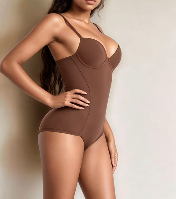 Body Gainant Sans Couture avec Bretelles Soutien-Gorge
