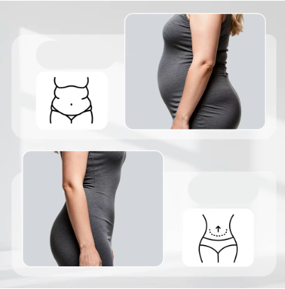 Corset à Double Ceinture Grande Taille
