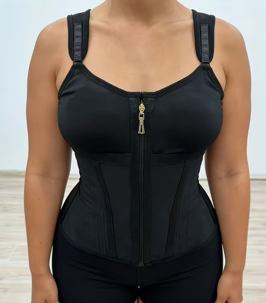 Corset Grande Taille Dos Complet Fermeture Éclair et Boutons