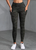 Legging Camouflage Taille Haute Rétro
