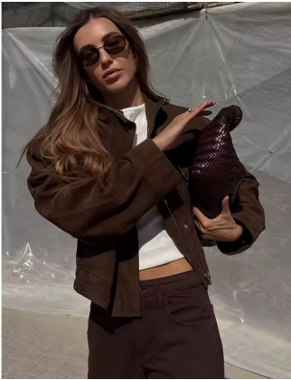 Veste Automne Grande Poche Élégante