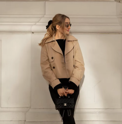 Trench Court Croisé Streetwear