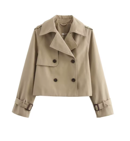 Trench Court Croisé Streetwear