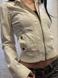 Veste Cropped Zippée Y2K Streetwear