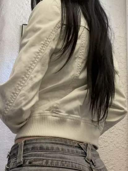 Veste Cropped Zippée Y2K Streetwear