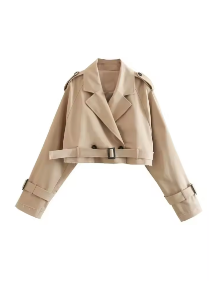 Trench Court Croisé Streetwear Vintage