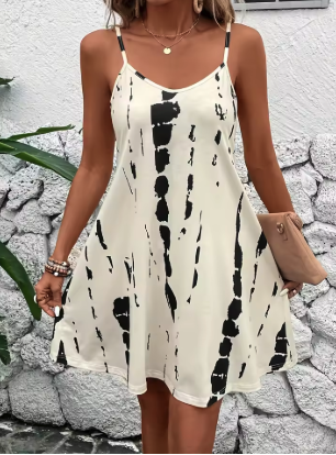Robe Bretelles Imprimée Été