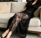 Jupe Midi en Tulle Dentelle
