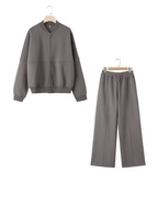 Ensemble Bombardier Zippé Rétro et Pantalon Large Lacé
