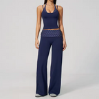 Ensemble Yoga Haut Halter et Pantalon Large
