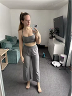 Ensemble 3 Pièces Cardigan Débardeur et Pantalon Modal