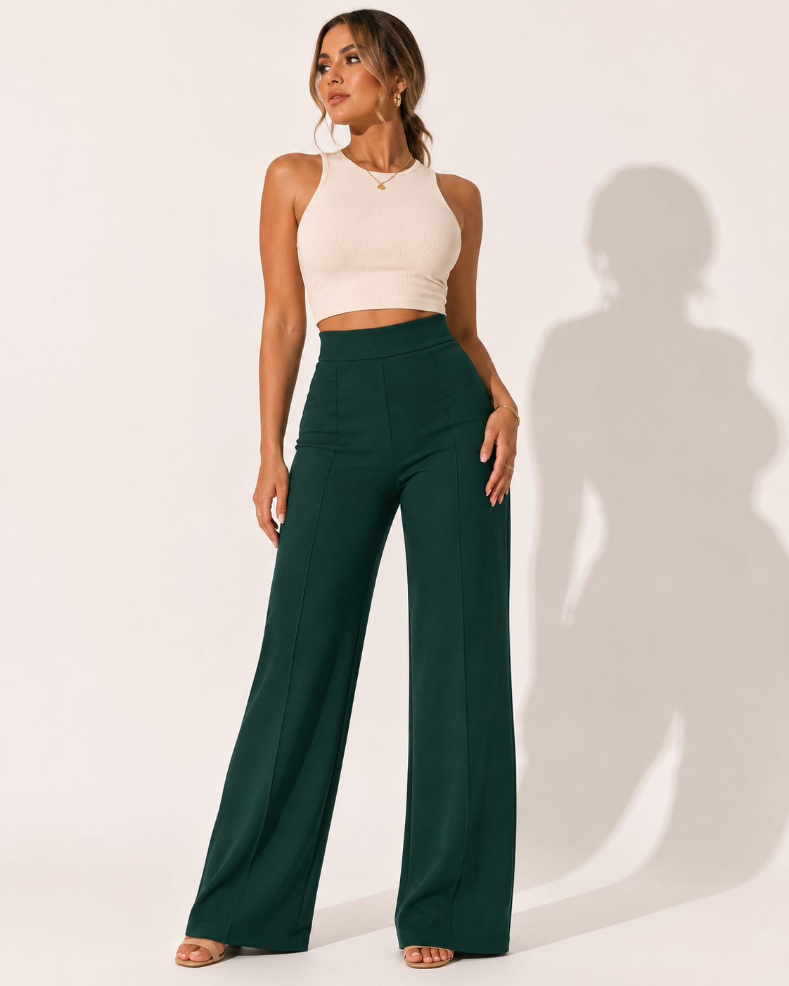 Pantalon Cloche Bureau Mince