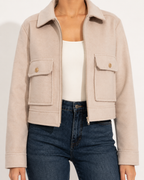 Veste Zippée Hiver Poche Élégante