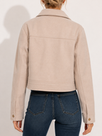 Veste Zippée Hiver Poche Élégante
