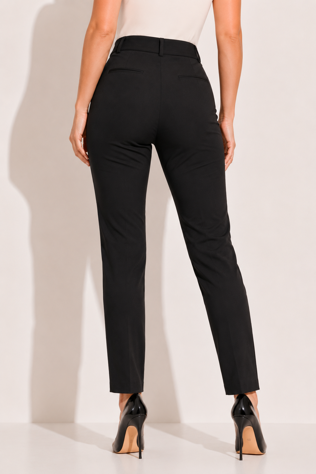 Pantalon Bureau Bouton Élastique Séchage Rapide