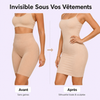 Short Sculptant Taille Haute Cuisses Mi-Longueur Lot de 3