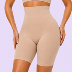 Short Sculptant Taille Haute Cuisses Mi-Longueur Lot de 3