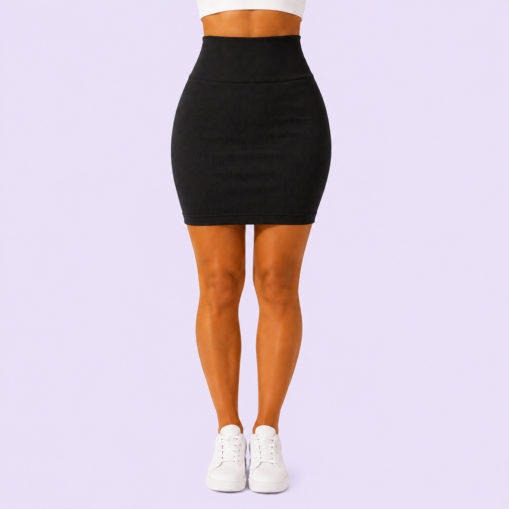 Jupe Crayon Tricotée Taille Haute Bureau - Lot de 3