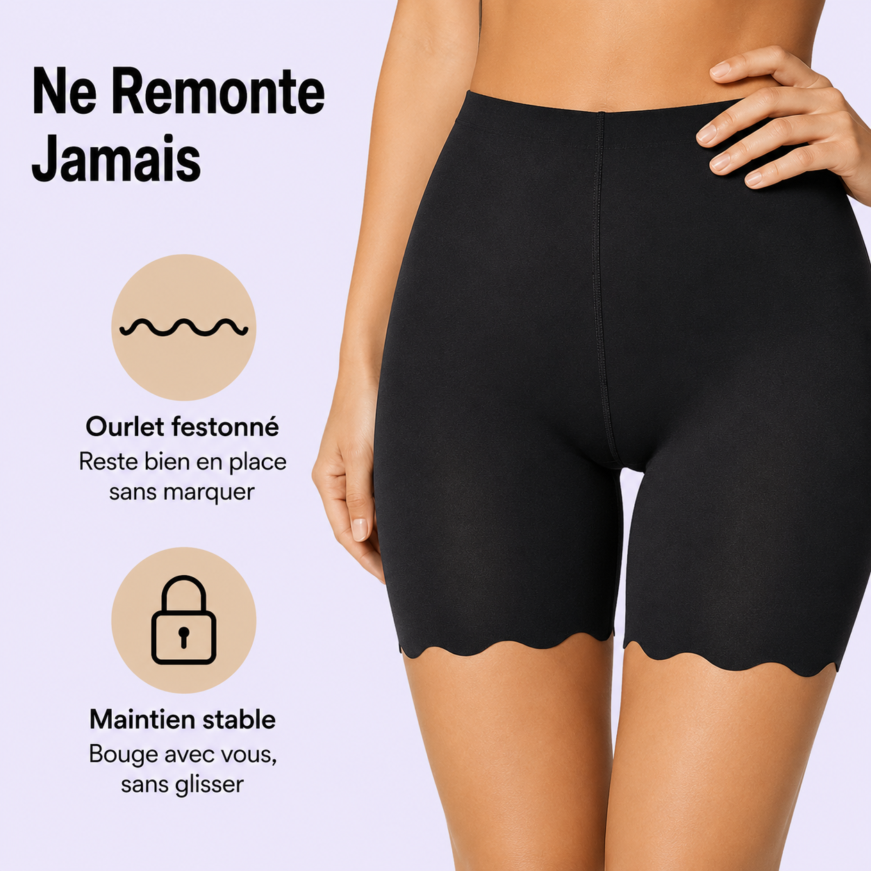 Short Gainant Taille Haute Sans Couture Extra Ferme - Lot de 3