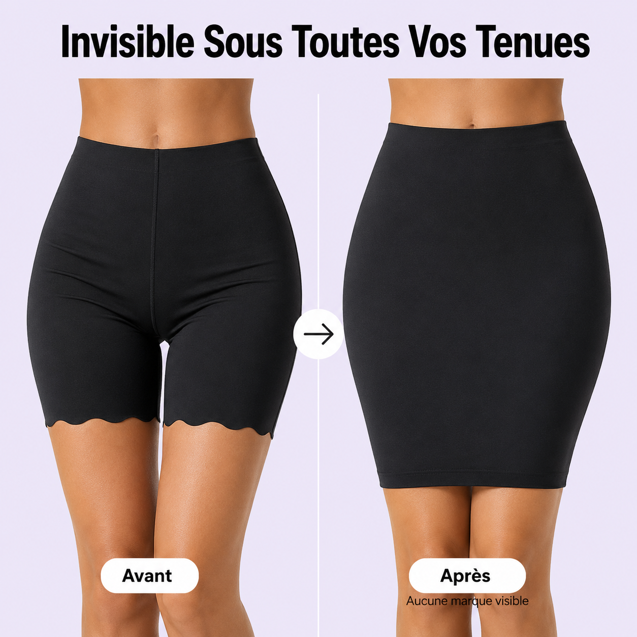 Short Gainant Taille Haute Sans Couture Extra Ferme - Lot de 3