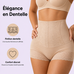 Short Gainant Taille Haute Sans Couture Dentelle Lot de 3