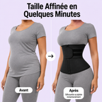 Ceinture Amincissante Ajustable Fermeture Éclair Contrôle du Ventre