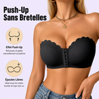 Soutien-gorge en Dentelle Sans Bretelles Push-Up - Lot de 3