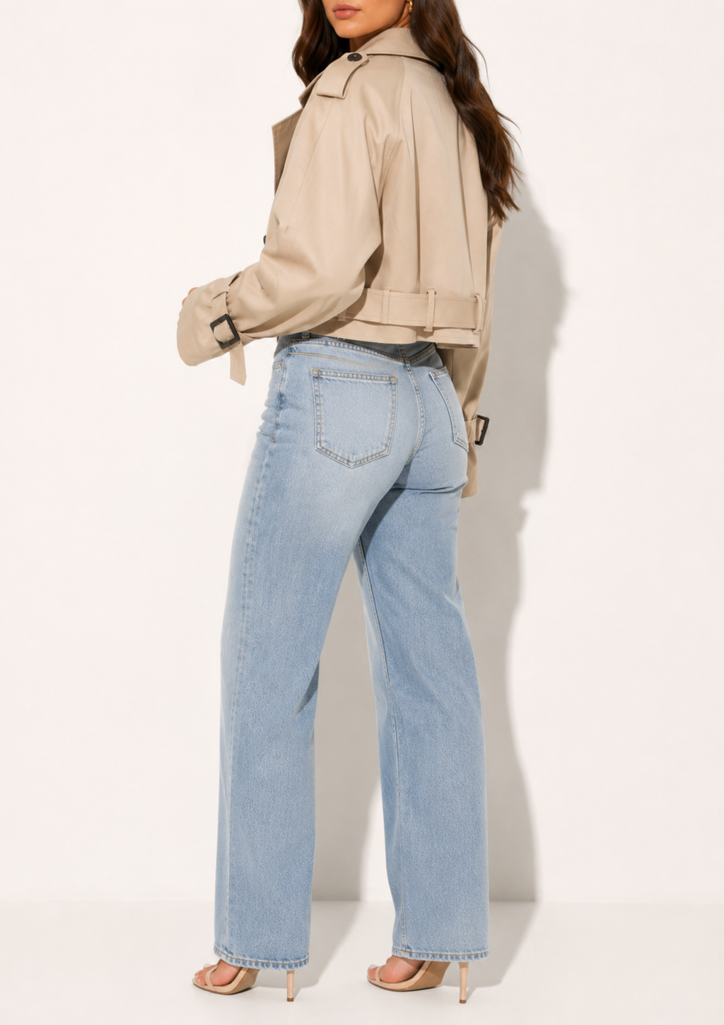Trench Court Croisé Streetwear Vintage