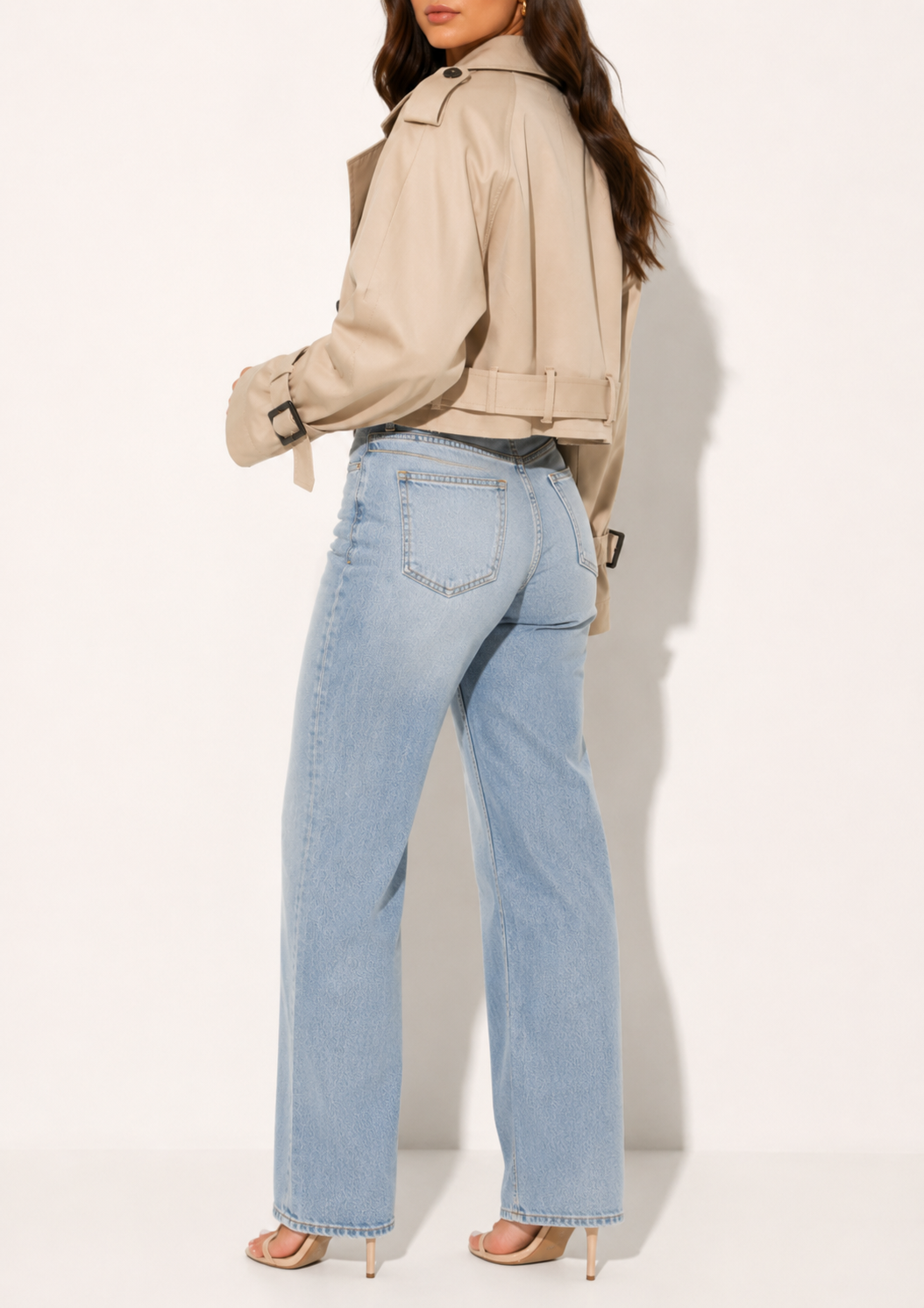 Trench Court Croisé Streetwear Vintage