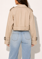 Trench Court Croisé Streetwear Vintage
