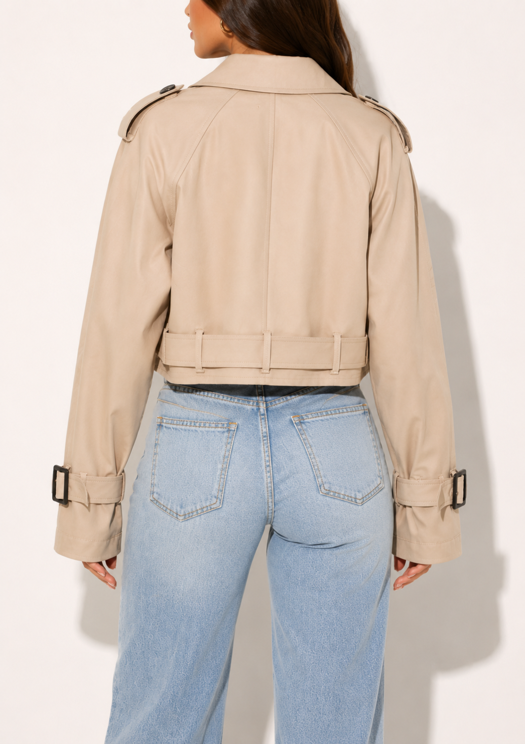 Trench Court Croisé Streetwear Vintage