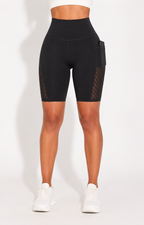 Short de Sport Taille Haute Poches Latérales Yoga