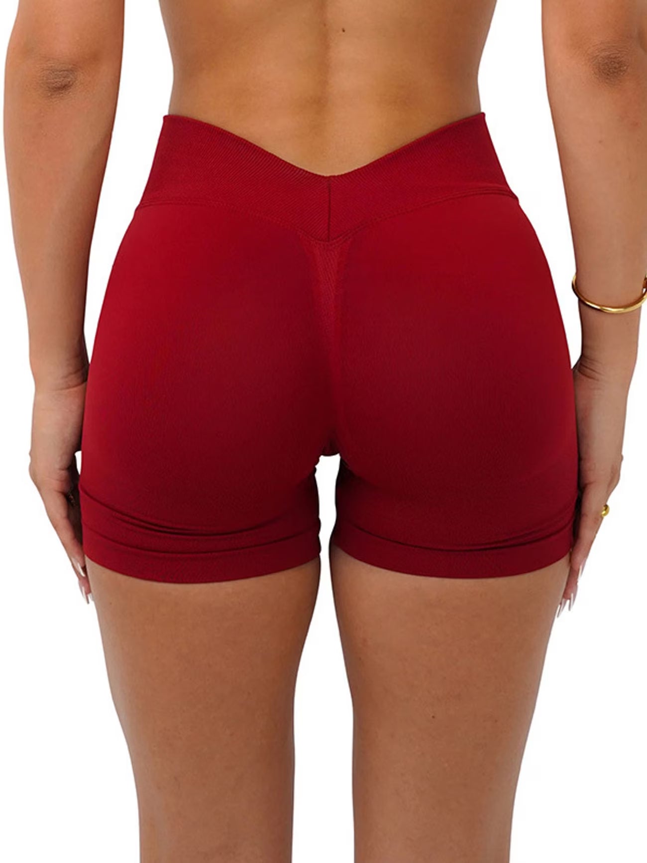 Short de Sport Sans Couture Taille en V Fitness