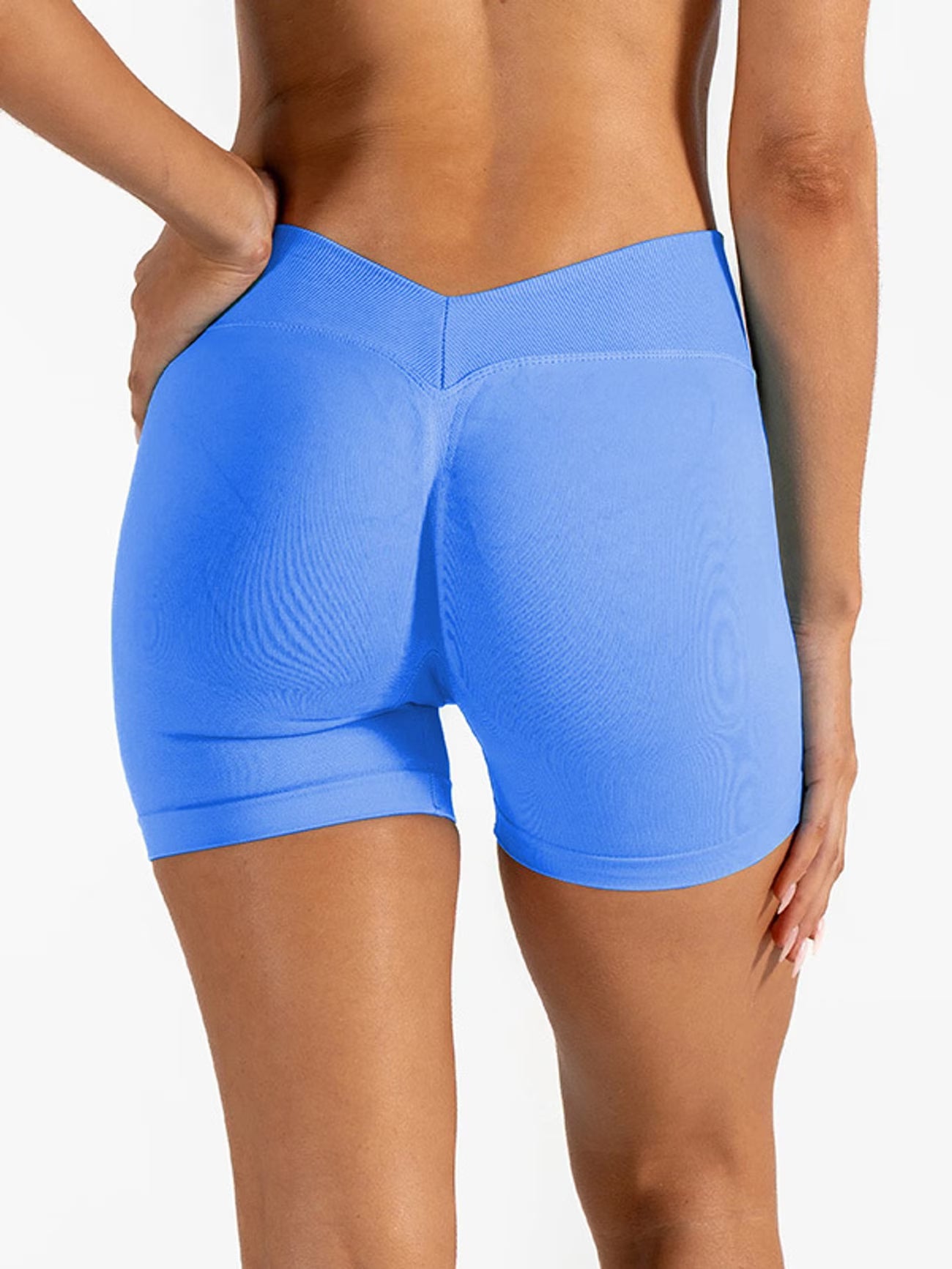 Short de Sport Sans Couture Taille en V Fitness