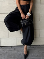 Pantalon Ample en Coton Style Lanterne