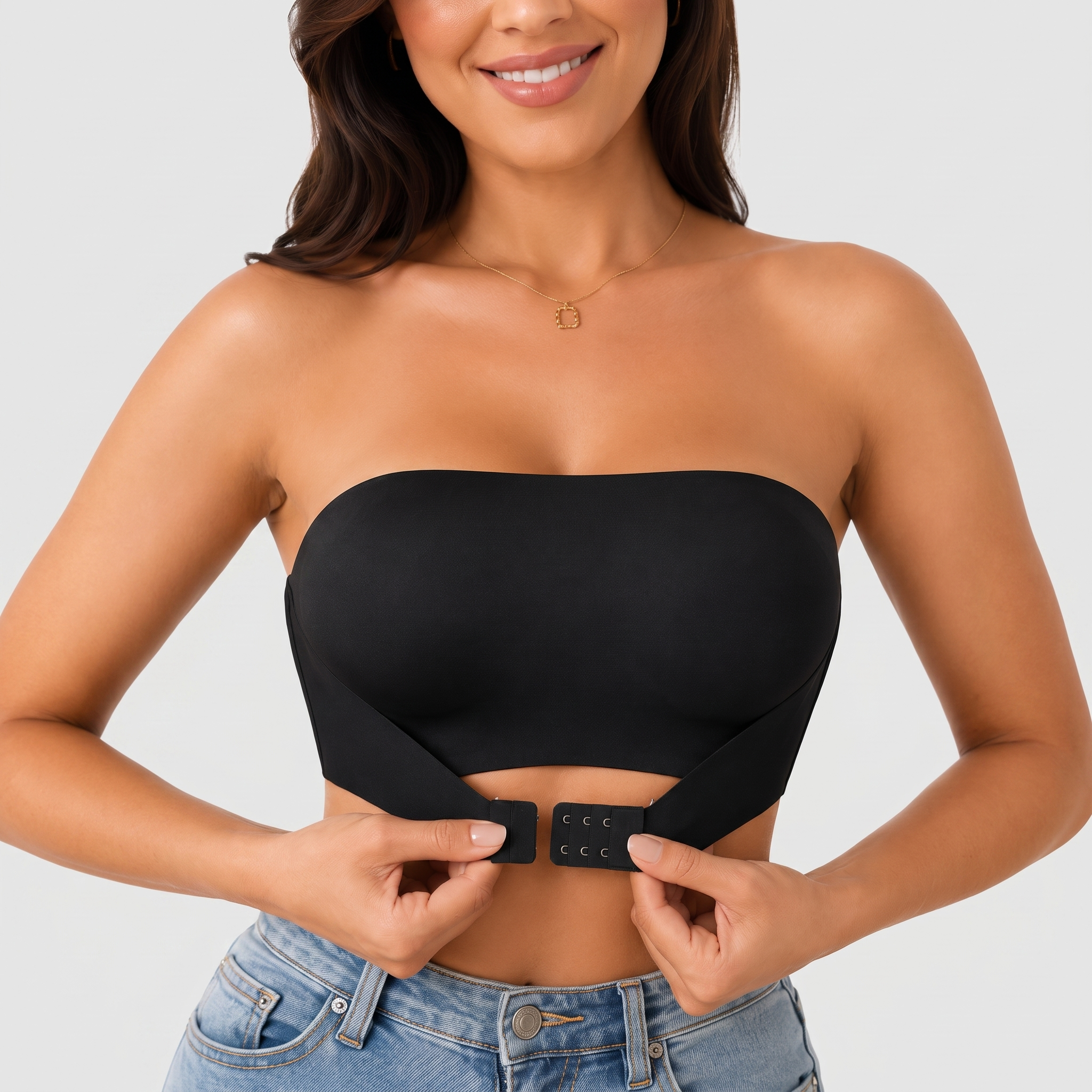 Soutien-gorge Sans Bretelles Invisible à Fermeture Avant